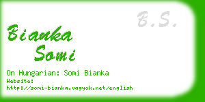 bianka somi business card